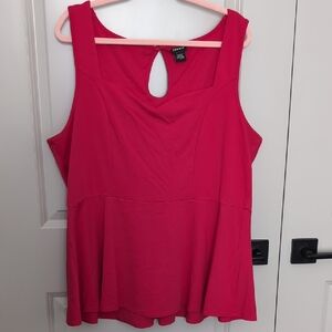 Torrid Vibrant Red Peplum Top